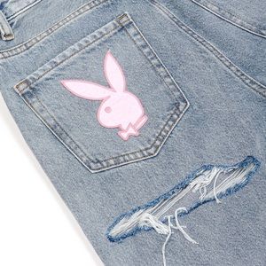 m playboy jeans with pink bunny